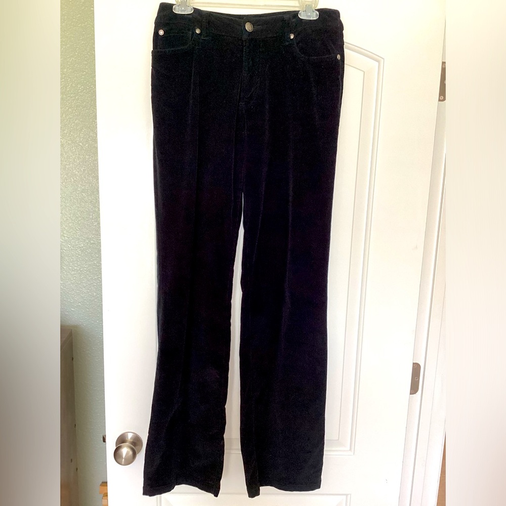 Dressbarn Black Corduroy Size 4 Pants